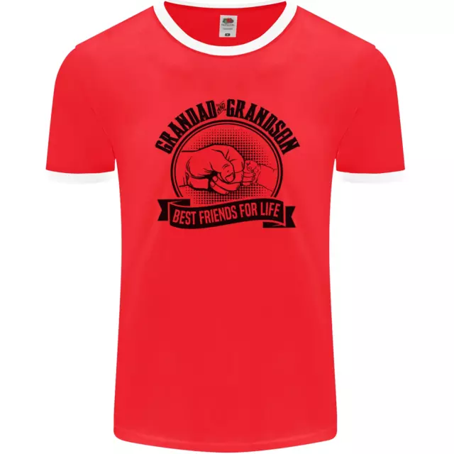 Grandad & Grandson Grandparents Day Mens Ringer T-Shirt FotL