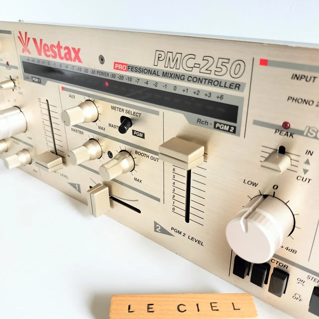 美品 動作OK Vestax PMC-250 DJミキサー ゴールド ロータリー 中古品