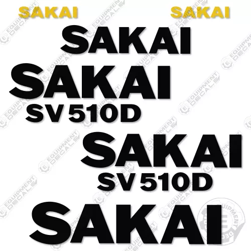 Sakai SV510D Decal Kit Roller - 7 YEAR OUTDOOR 3M VINYL!