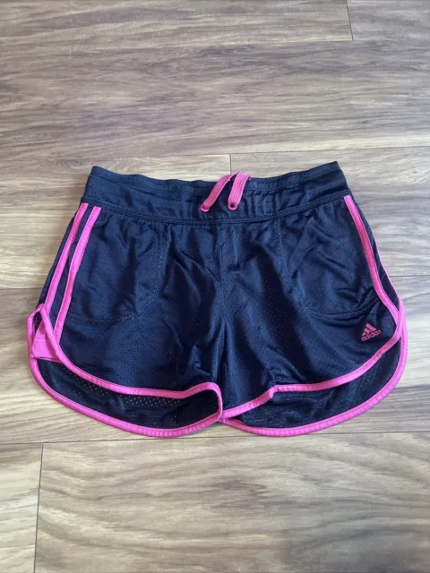 Pantaloncini da donna Adidas neri e rosa taglia 10