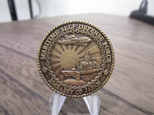 Maritime Self Defense Force Embassy Of Japan Defense Attache Challenge Coin (Et)