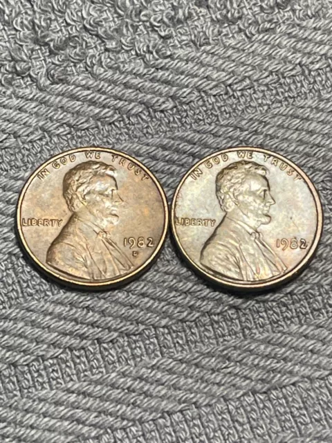 1982 lincoln penny small date