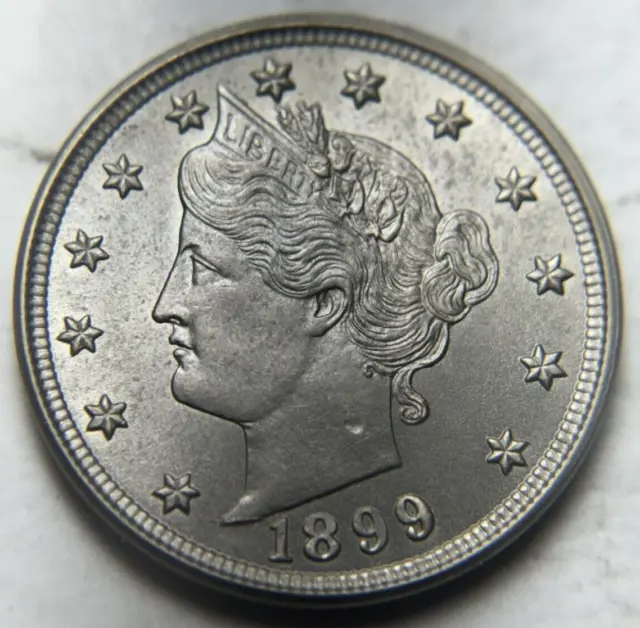 1899 5c Liberty V Nickel Attractive Choice Uncirculated Example