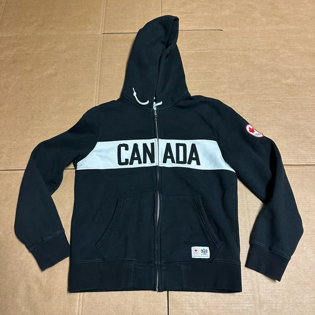 HUDSON'S BAY CANADA Olympic Team Full Zip Hoodie Jacket Mens Small