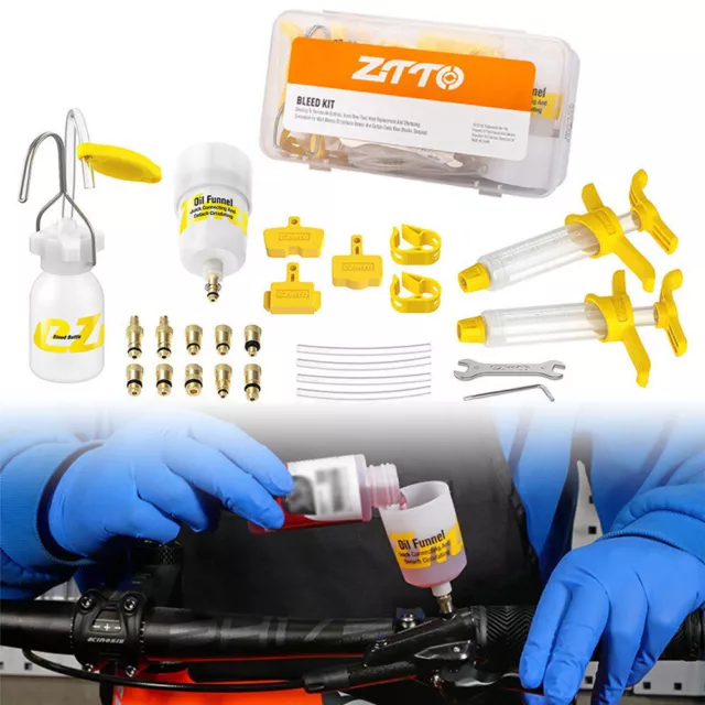 Bicycle Hydraulic Disc Brake Oil Bleed Kit MTB Road Bike Brake Repair Tool