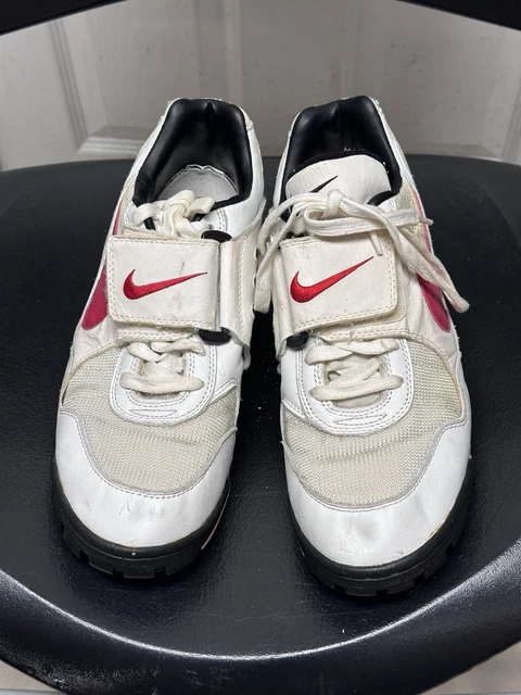 VTG 90S NIKE Air Pro OG Shoes White Red High Top Sneaker  display picture 2
