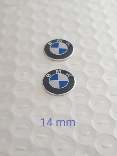 2 Stück BMW Schlüsselemblem Emblem Aufkleber Ø 14mm neu