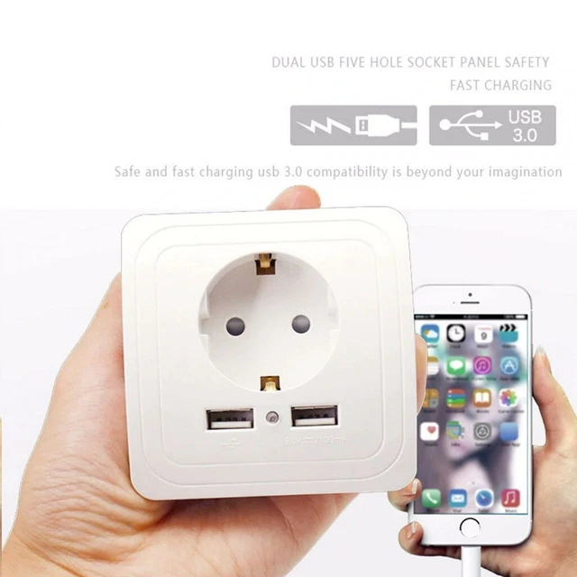 prise électrique USB USB wall socket USB wall socket USB wall