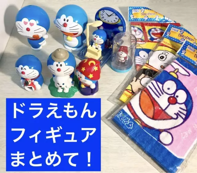 Doraemon Figure Mouchoir Tirelire Time Machine Happy Set Collabo Lot