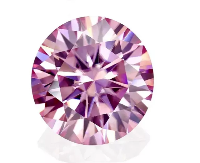 2 Ct CERTIFIED Natural Diamond Round Pink Color Cut D Grade VVS1 +1 Free Gift