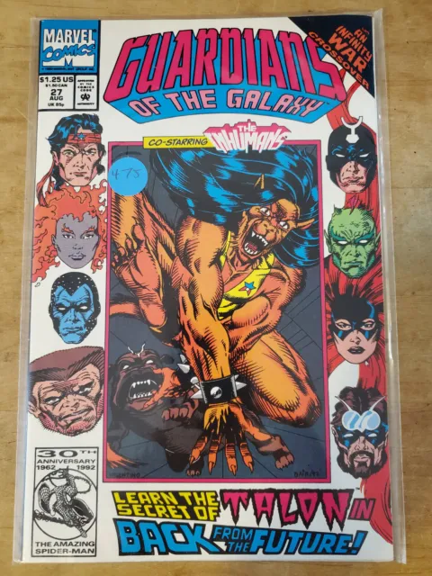 ⭐️ Guardians Of The Galaxy # 27 Marvel 1992 Infinity War Crossover Vf+