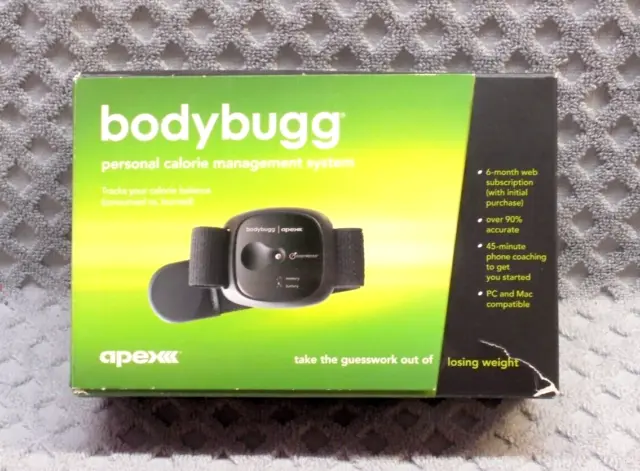Apex Bodybugg Calorie Management System Weight Loss Arm Band New Open Box