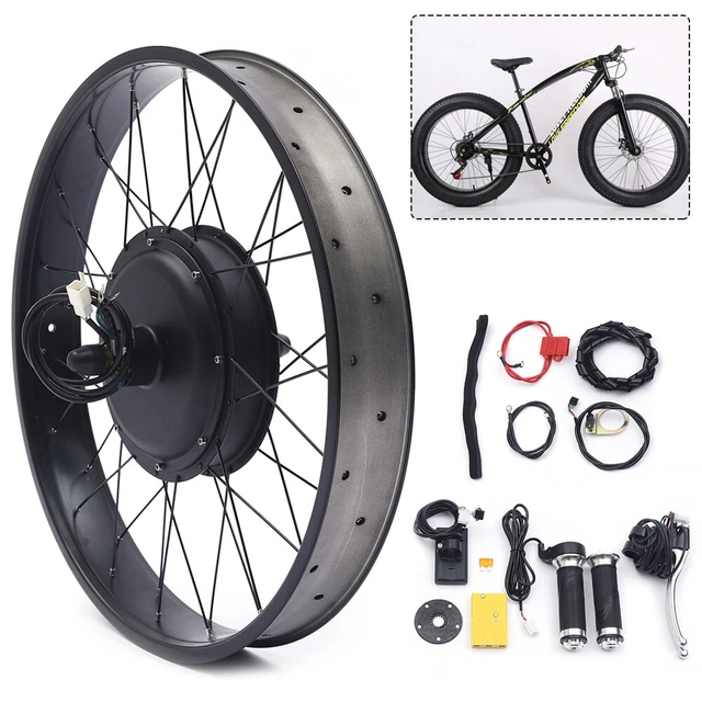 26 INCH REAR Hub Wheel Motor EBike Electric Bicycle Conversion Kit 48V