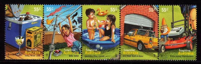 2009 Australian Decimal Stamps - Inventive Australia - MNH strip of 5