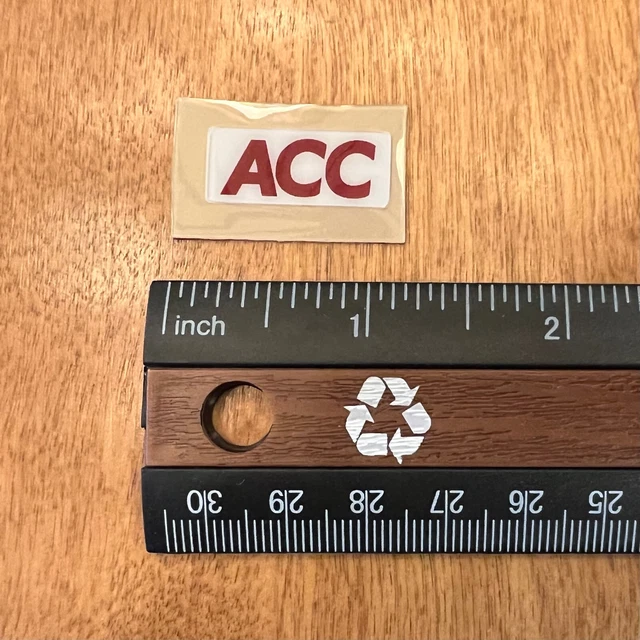 Virginia Tech Hokies ACC Conference Front Bumper Mini Helmet Decal
