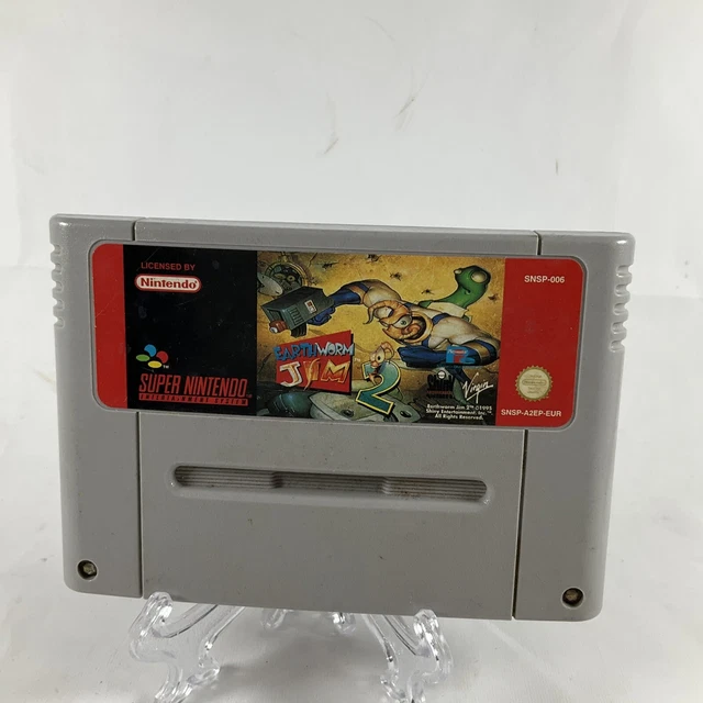 Earthworm Jim 2 super nintendo Snes Cartouche Seulement Pal Vgc