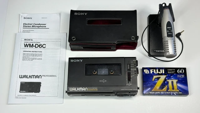 SONY WALKMAN WM-D6 WM-D6C 専用 純正 革ケース ② Case for Sony WM-D6C WM-D6 Walkman Cassette Player | eBay
