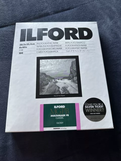 *NEW* ILFORD Multigrade FB Classic Glossy 8”x10''  100 Sheets Photographic Paper