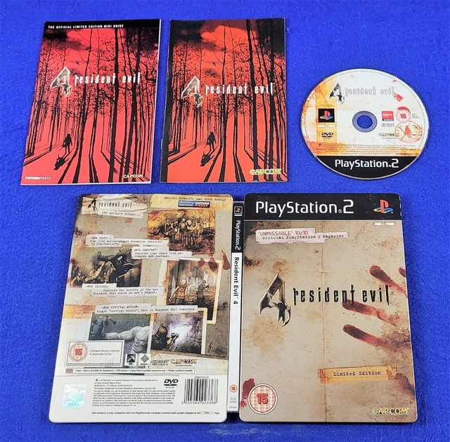 ps2 RESIDENT EVIL 4 Limited Edition NICE Steelbook TIN+Mini Guide PAL Version