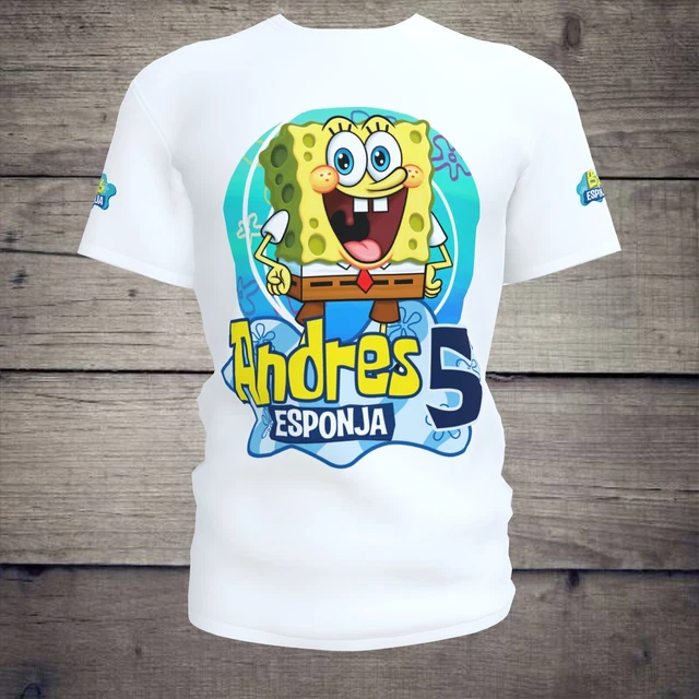 CUSTOM SPONGEBOB SQUAREPANTS T-Shirt. SpongeBob SquarePants Birthday ...