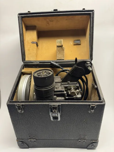 VINTAGE Bell & Howell 16mm Film Projector Filmo 57 w/volt meter FULLY WORKING!