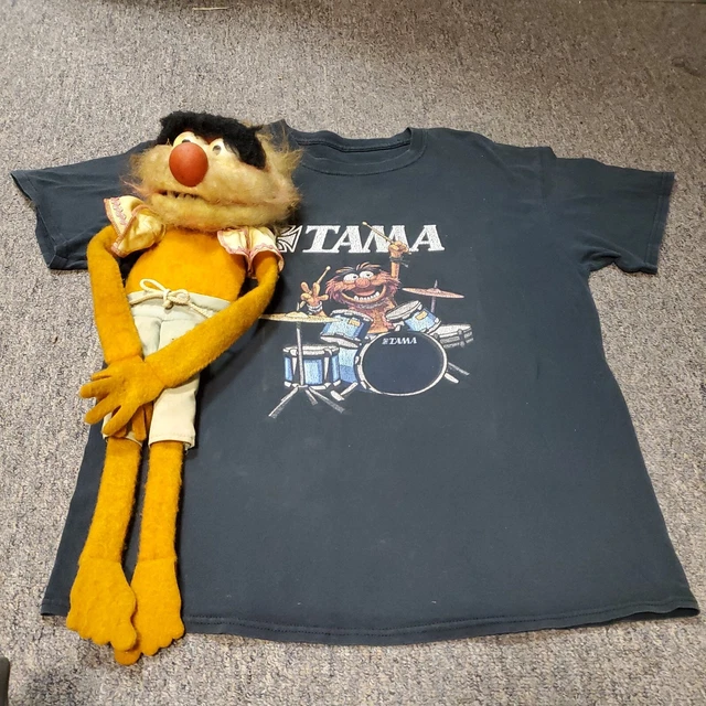 Vintage Fisher Price Muppets Hand Puppet Animal Toy 1979 Jim Henson & T-Shirt