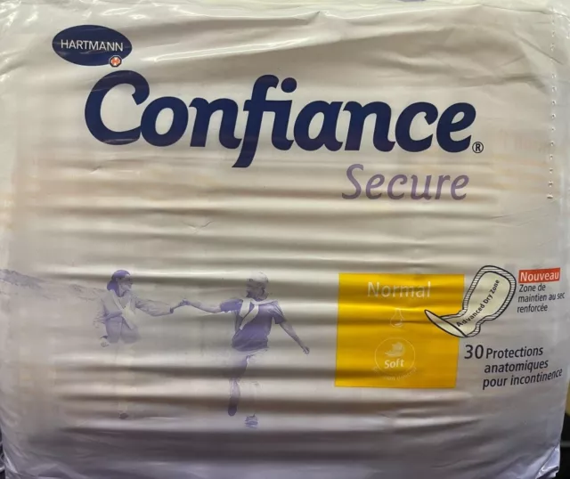 Lot de 2 paquets de 30 couches Confiance sécure Normal     N.