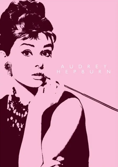 RIESEN Poster AUDREY HEPBURN - Cigarello Zigarillo Pink - Breakfast NEU  XL855