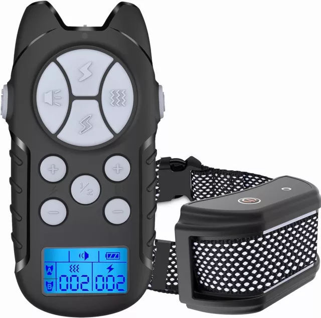 Dog Training Collar, 4 Modes Dog Shock Collar with 2600Ft Remote, IP67 Waterproo