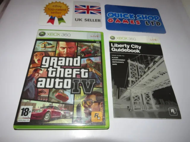 Grand Theft Auto 4 IV Gta 4 Xbox 360 Version Pal
