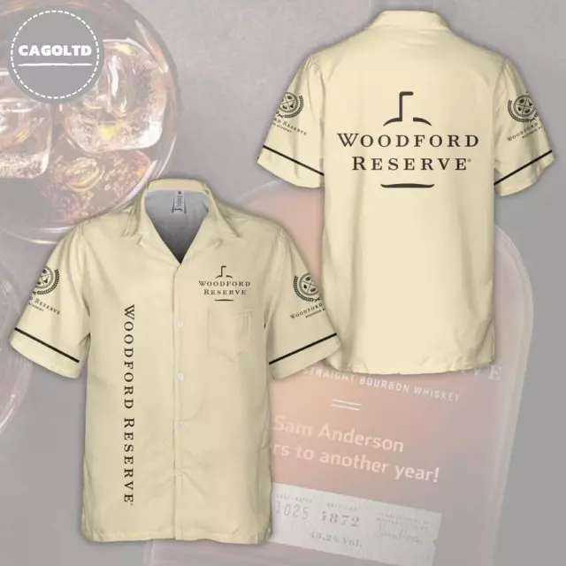 Woodford Reserve Bourbon Hawaii Shirt, Wine Gift Hawaii Shirt, Whisky Lover Tee