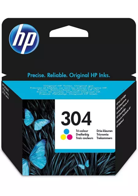 HP N9K05AE Inkjet 304 TRICROMIA  / getto d'inchiostro Cartuccia originale