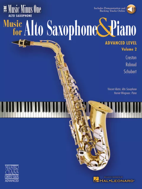 Advanced Alto Sax Solos Vol 2 Sheet Music Minus One Play-Along Book Online Audio