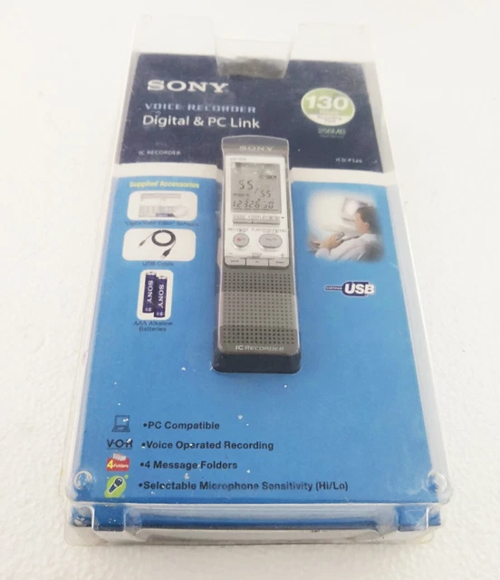SONY ICDP520 DIGITAL Voice Recorder with 256 MB Builtin Flash Memory