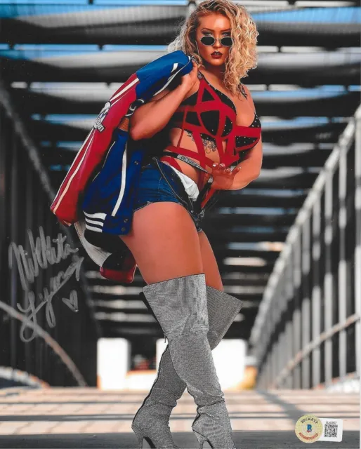 Nikkita Lyons Signed 8x10 Photo NXT WWE Autograph Sexy Diva Beckett C.O.A.