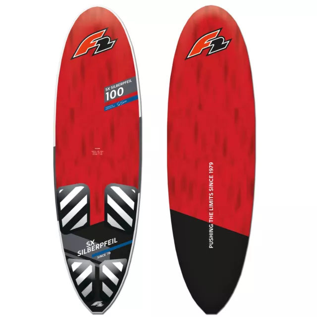 F2 Sx Silberpfeil Freeride Windsurf-Board 1 B Musterboard ~ Volumen: 115 Liter