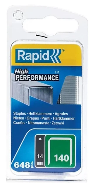 Lot 648 agrafes n° 140 acier hautes performances 14 mm RAPID AGRAFES