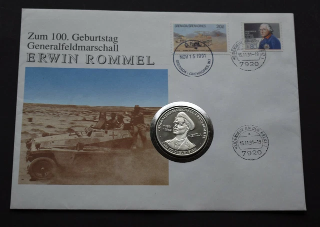 GERMANY MEDAL ERWIN Rommel Africa Nazi Third Reich Desert Fox Italy ...