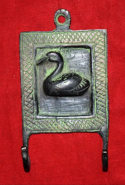 Duck Design Hook Brass Vintage Style Handmade Clothes Towel Tie Key Hook Hanger