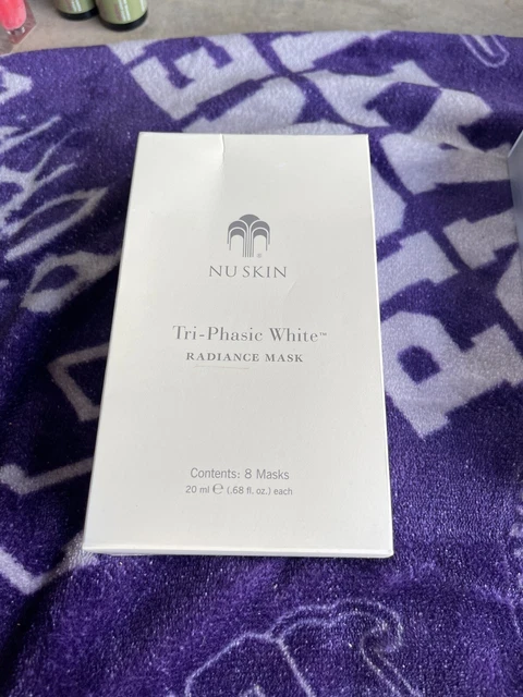NU SKIN Tri-Phasic White Radiance Mask 8 MASKS 20 ML