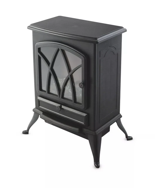 KIRKTON HOUSE ELECTRIC Stove Heater in Black 2000 W, Fire Flame Effect -  76459 £49.99 - PicClick UK
