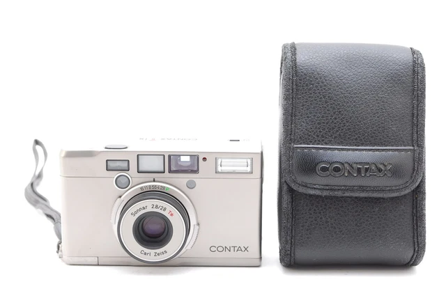 [NEAR MINT IN CASE] Contax Tix Carl Zeiss 28mm f/2.8 Point＆Shoot APS Film Camera