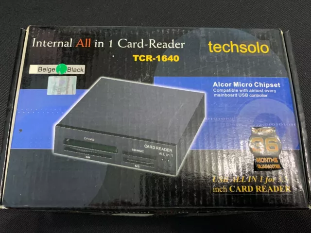 Lettore Card Reader Techsolo TCR-1640 NERO Interno 3,5"