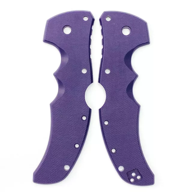 1 Pair Purple Handle Patch G10 Scales For ColdSteel Recon1 Folding Knives Parts