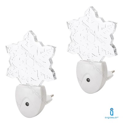 LED Luce Notturna Smart Luce Scala 0.5W 2 PEZZI 4.5V BATTERIA alimentata camera da letto 