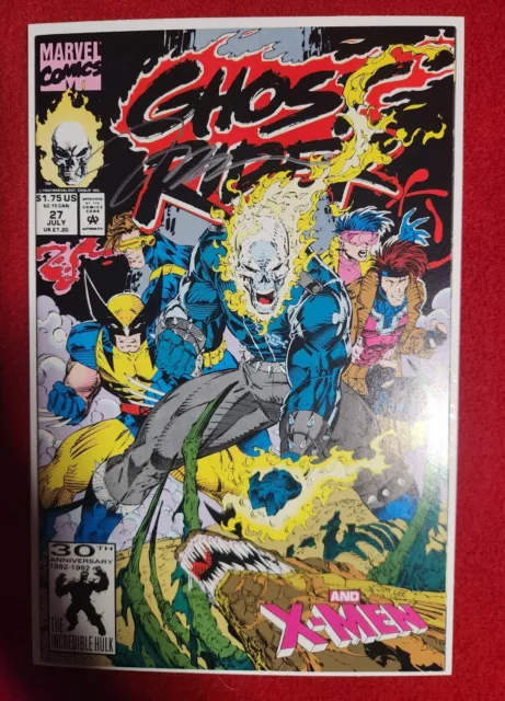 Ghost Rider #27 Signed Jim Lee (Marvel Comics July 1992)