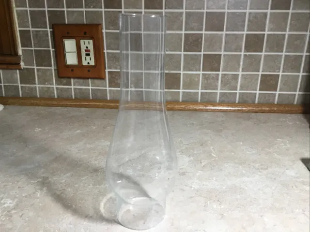 Hurricane Oil Lamp  10"  x  2 5/8" fitter Clear Glass Chimney