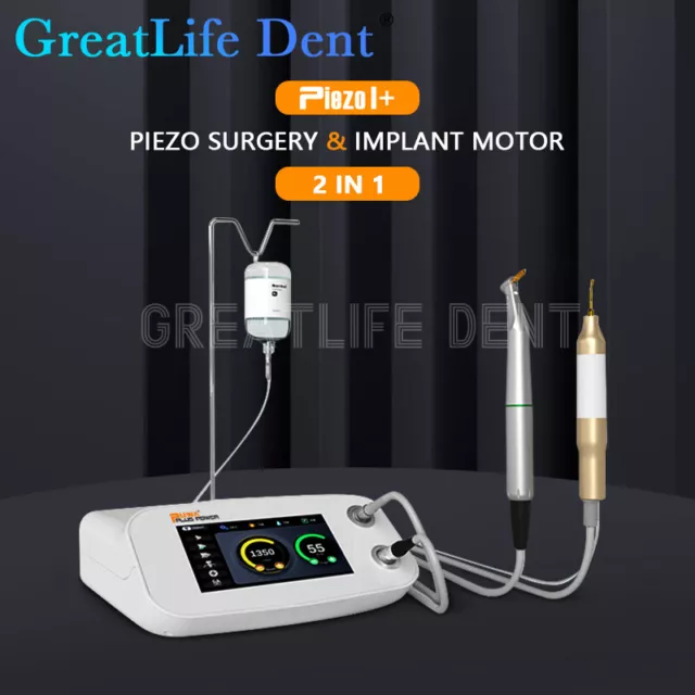 Dental Piezo Surgery&Implant Motor Device 2IN1 SURGIC TOUCH BoneCutter Greatlife 2
