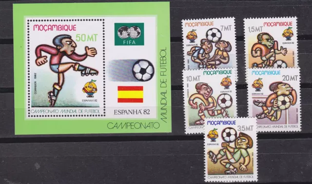 mozambique 1982 Sc 813/8 world cup,set MNH     l2347