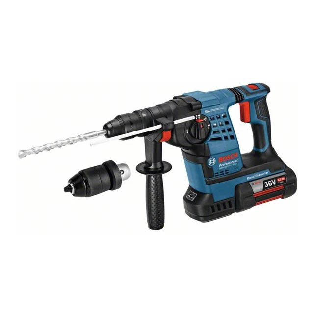 Bosch Akku Bohrhammer mit SDS plus GBH 36 VF LI Plus 2 x 6,0 Ah Li Ion Akku